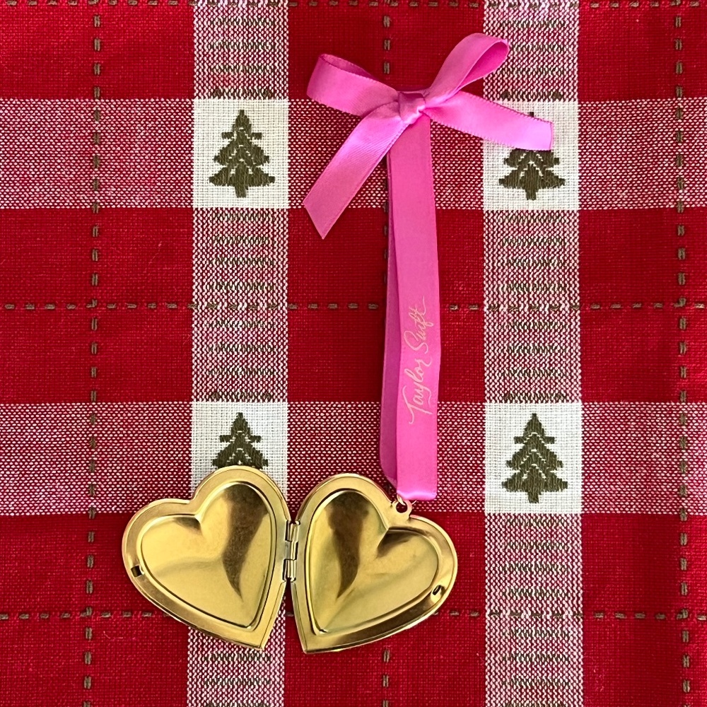 Taylor Swift Lover Locket Ornament Opens Gold Lover Locket Christmas Holiday